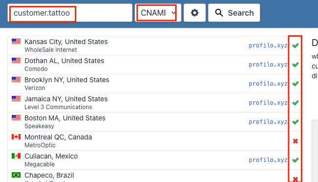 DNS Propagation Check